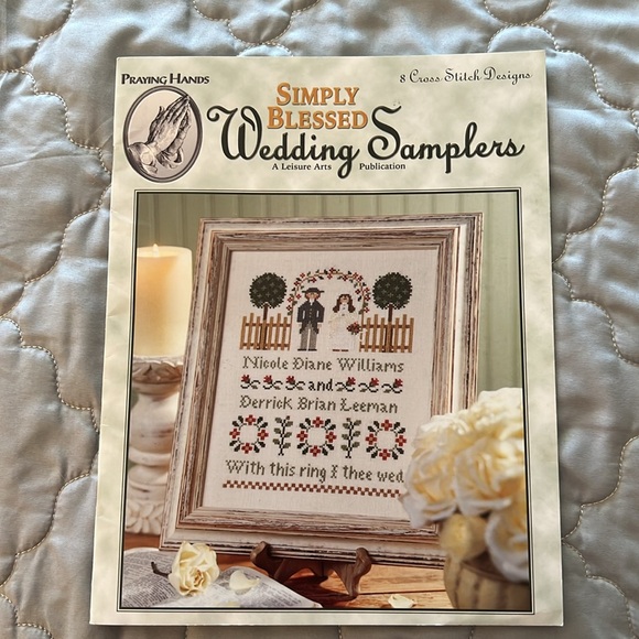 Count Cross Stitch Wedding Samplers Pattern Book - Picture 2 of 5